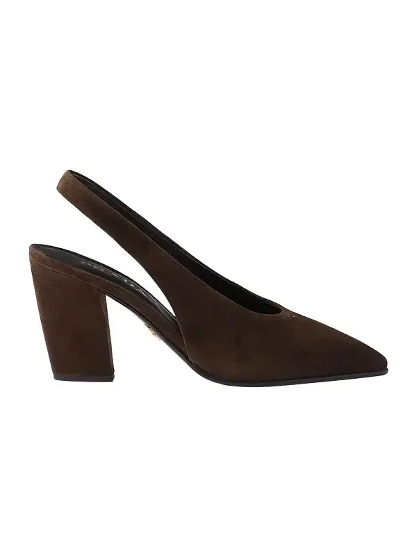 Women's Suede Leather Slingback Pumps Women's Suede Leather Slingback Pumps