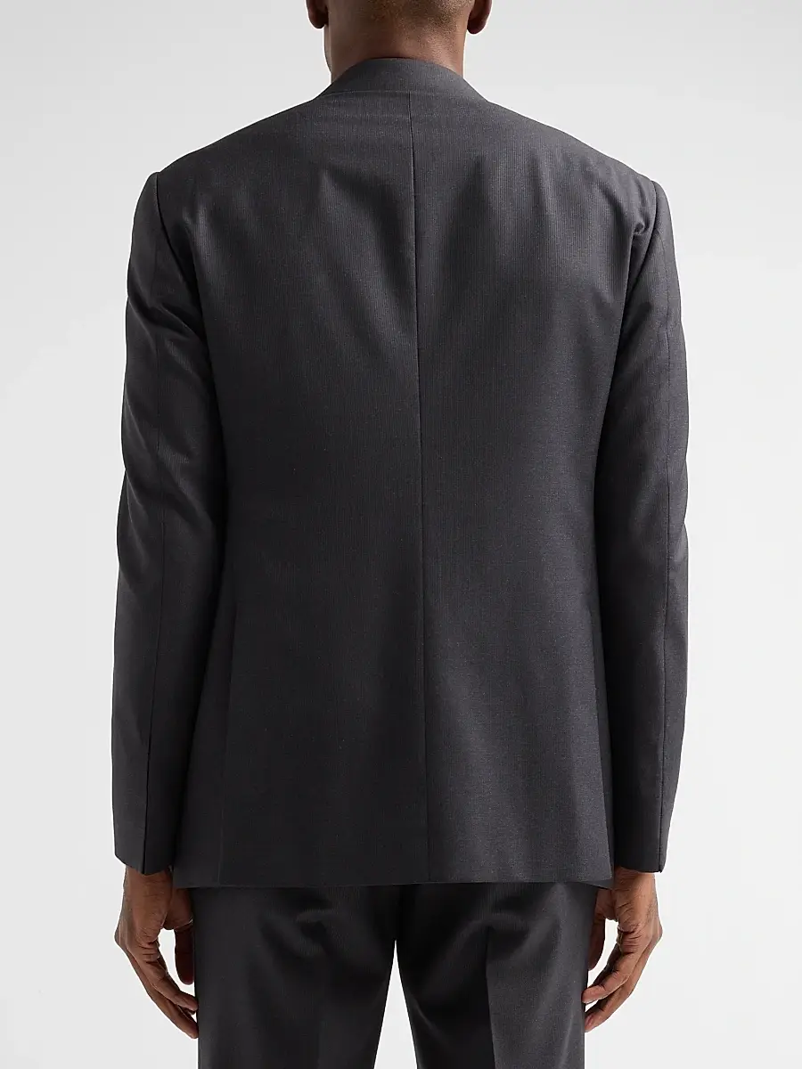 Giorgio Armani Men's Zig-Zag Textured Wool Suit | Thumbnail 5 Giorgio Armani Men's Zig-Zag Textured Wool Suit | Thumbnail 5