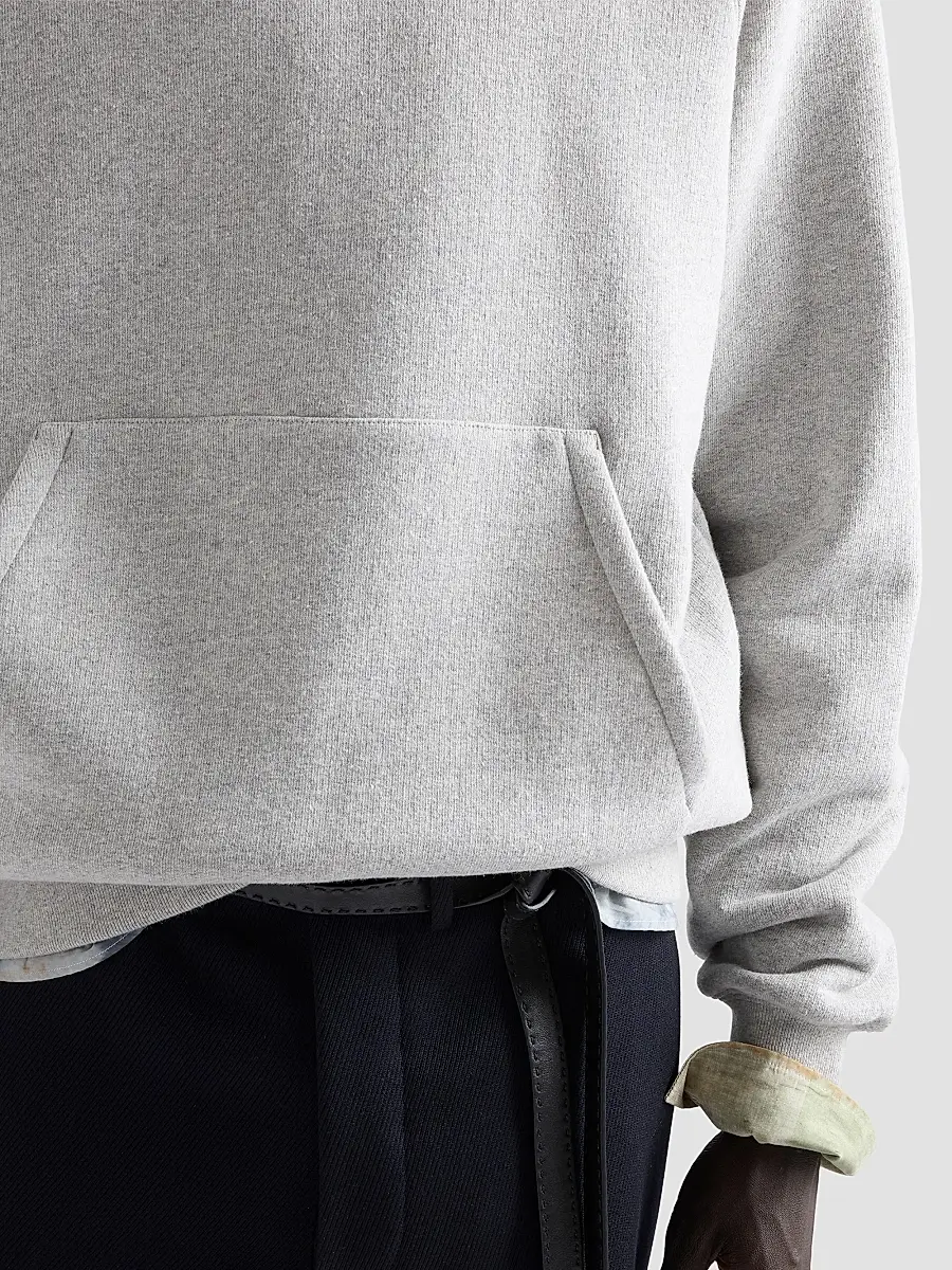 Prada Men's Cotton Fleece Hoodie | Thumbnail 6