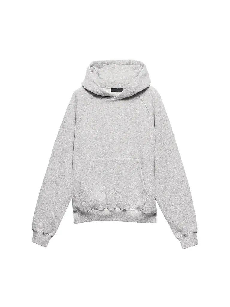 Prada Men's Cotton Fleece Hoodie - Grey | Image 1 Prada Men's Cotton Fleece Hoodie - Grey | Image 1