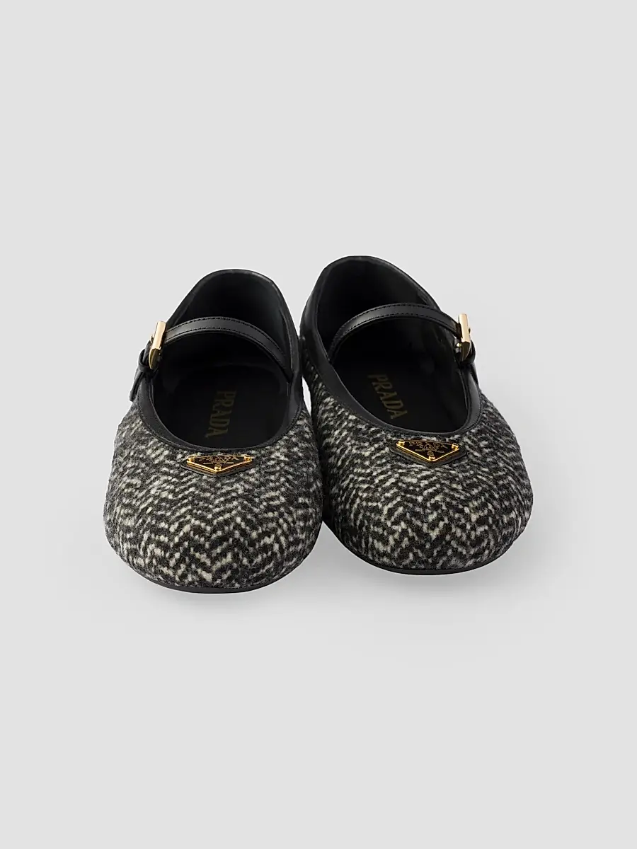 Prada Women's Fabric Ballerinas | Thumbnail 2