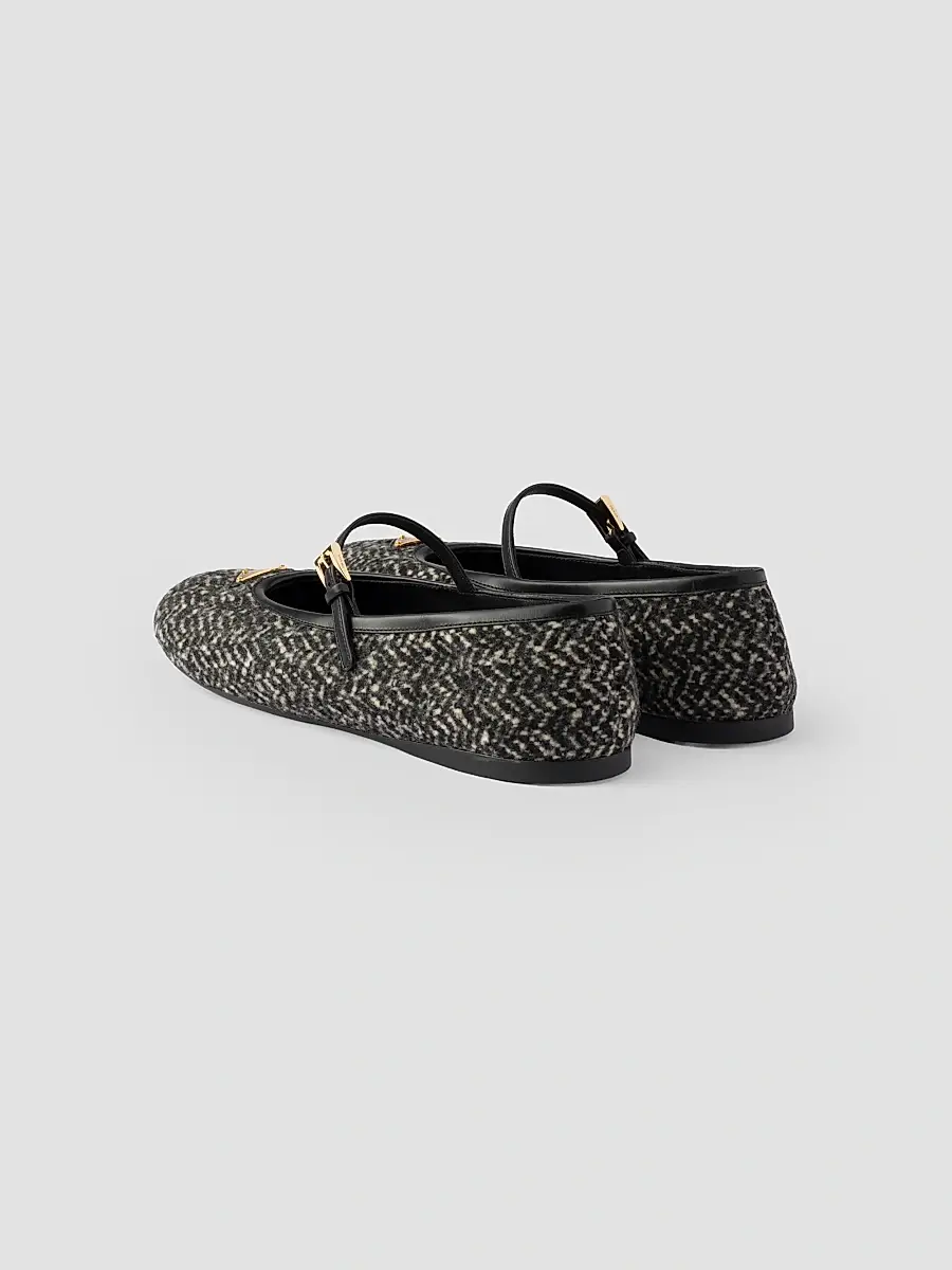 Prada Women's Fabric Ballerinas | Thumbnail 3