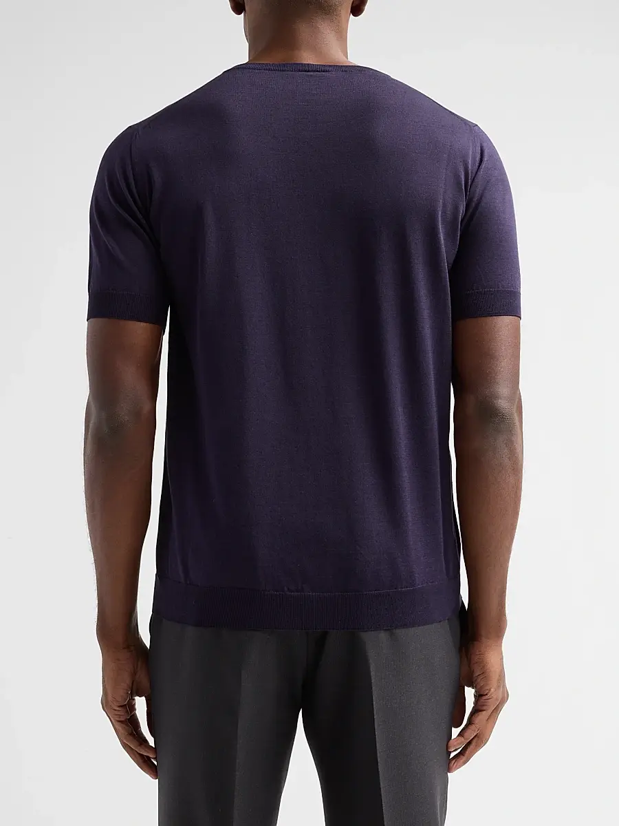Giorgio Armani Men's Silk-Cotton Crewneck T-Shirt | Thumbnail 3 Giorgio Armani Men's Silk-Cotton Crewneck T-Shirt | Thumbnail 3