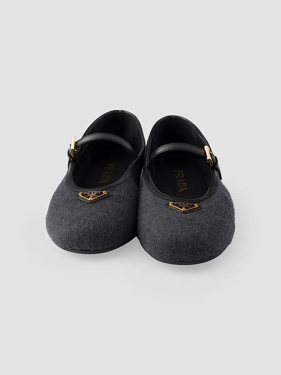 Prada Women's Fabric Ballerinas | Thumbnail 2
