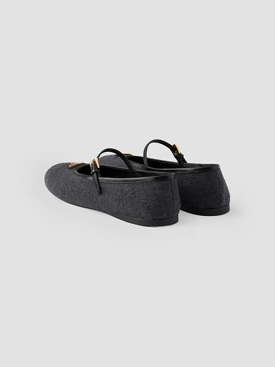 Prada Women's Fabric Ballerinas | Thumbnail 3