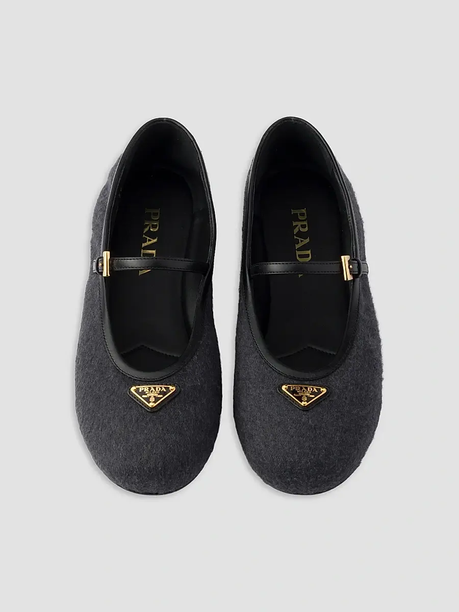 Prada Women's Fabric Ballerinas | Thumbnail 4