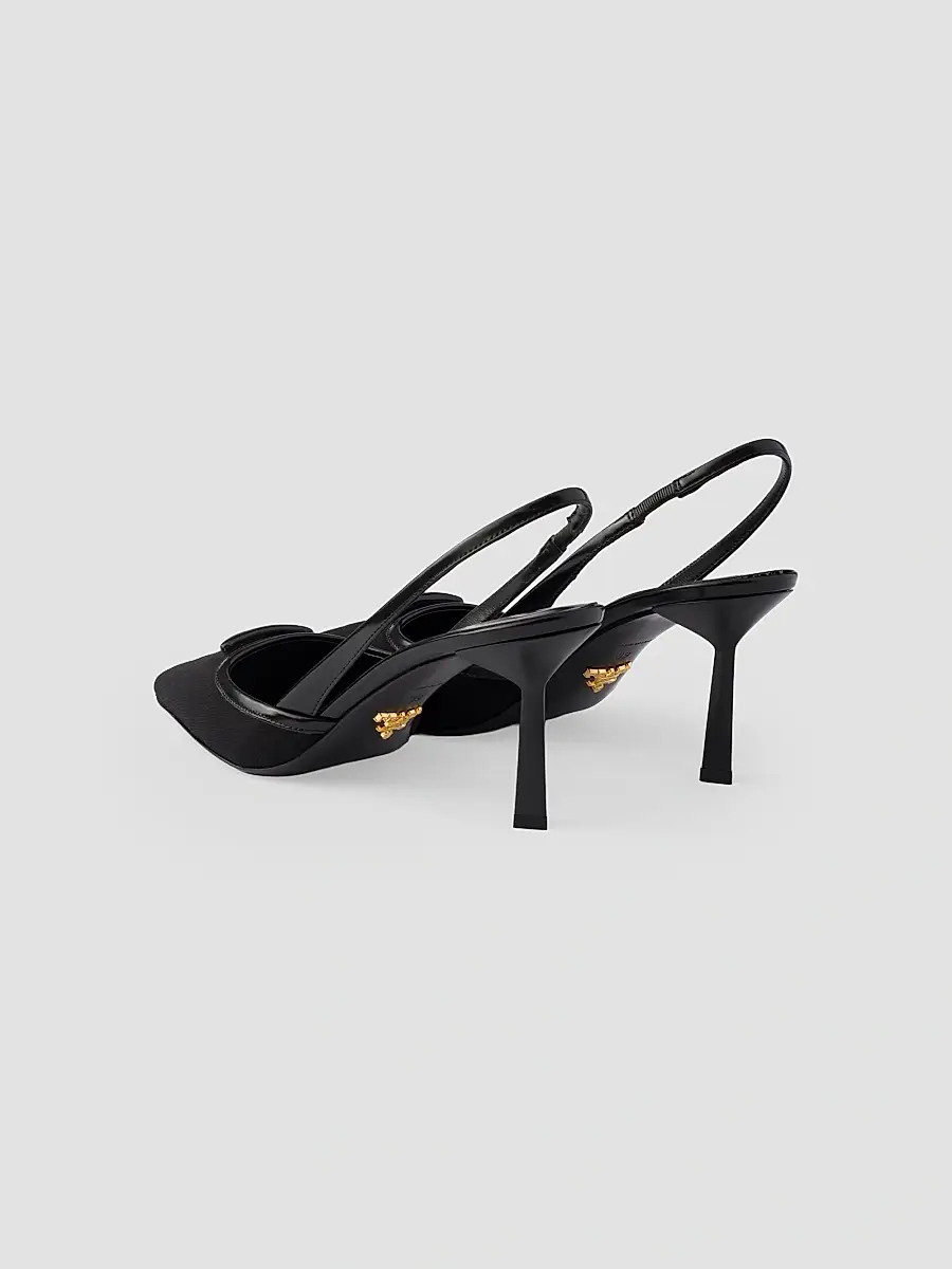 Prada Women's Fabric Slingback Pumps | Thumbnail 3