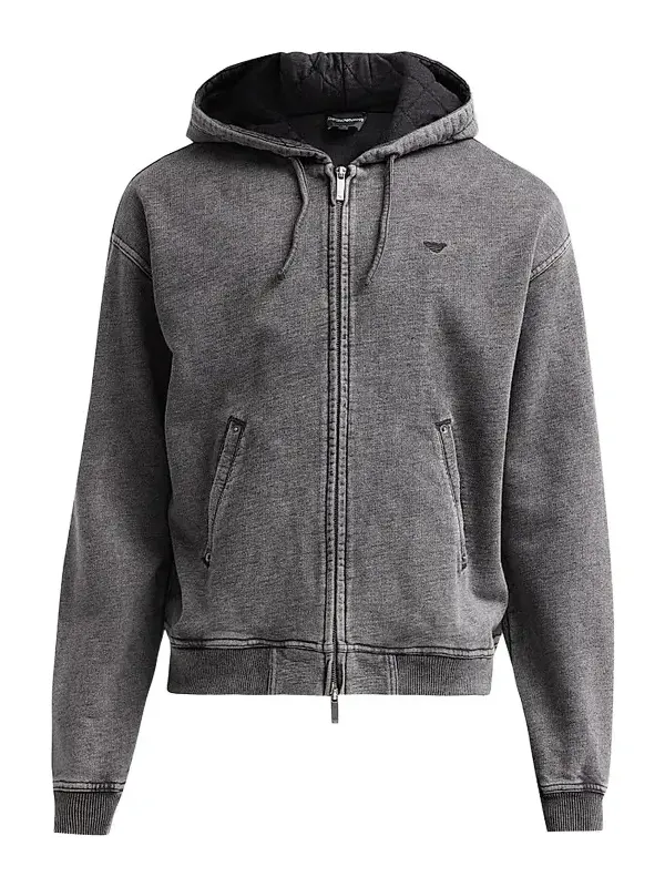 Men's Washed Cotton Full-Zip Hoodie Men's Washed Cotton Full-Zip Hoodie