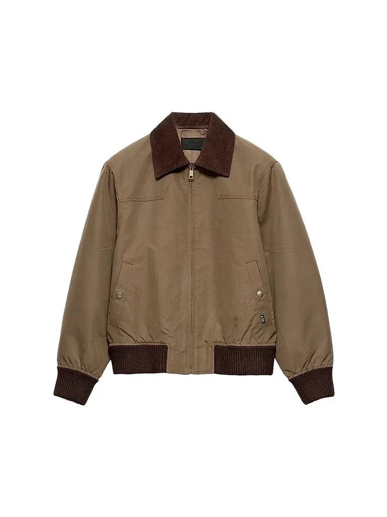 Prada Men's Denim Blouson Jacket - Brown | Image 1 Prada Men's Denim Blouson Jacket - Brown | Image 1
