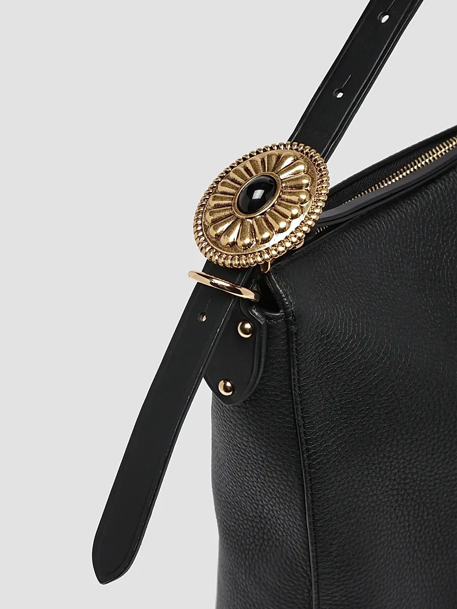 Etro Women's Large Tumbled Leather Hobo Shoulder Bag | Thumbnail 6 Etro Women's Large Tumbled Leather Hobo Shoulder Bag | Thumbnail 6