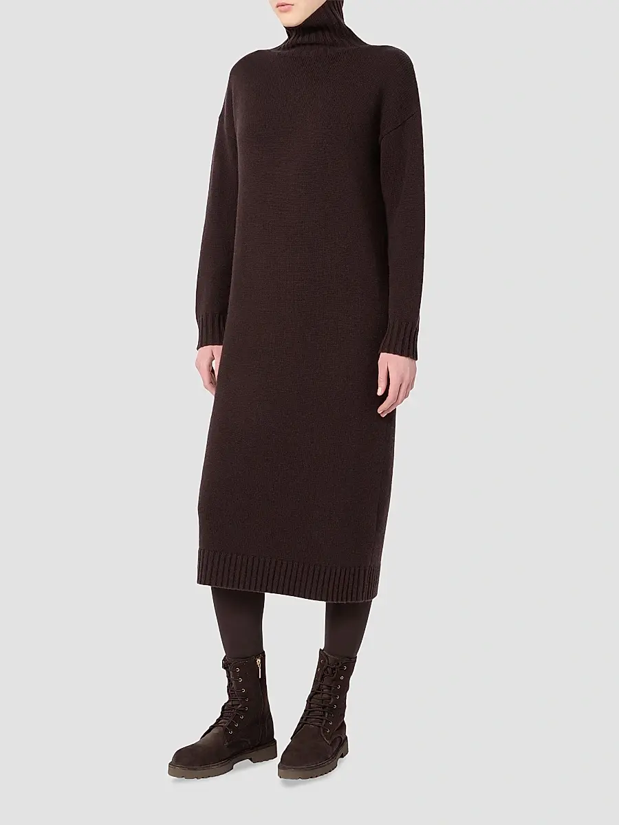 Max Mara Women's Wool and Cashmere Yarn Dress | Thumbnail 3 Max Mara Women's Wool and Cashmere Yarn Dress | Thumbnail 3