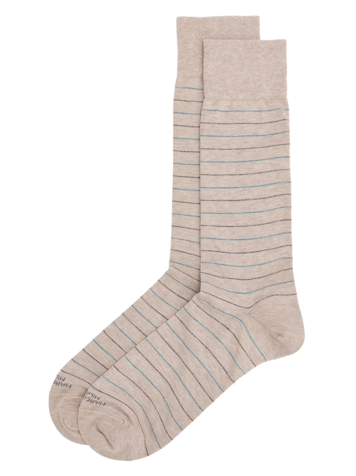 Marcoliani Men's City Striped Cotton-Nylon Socks