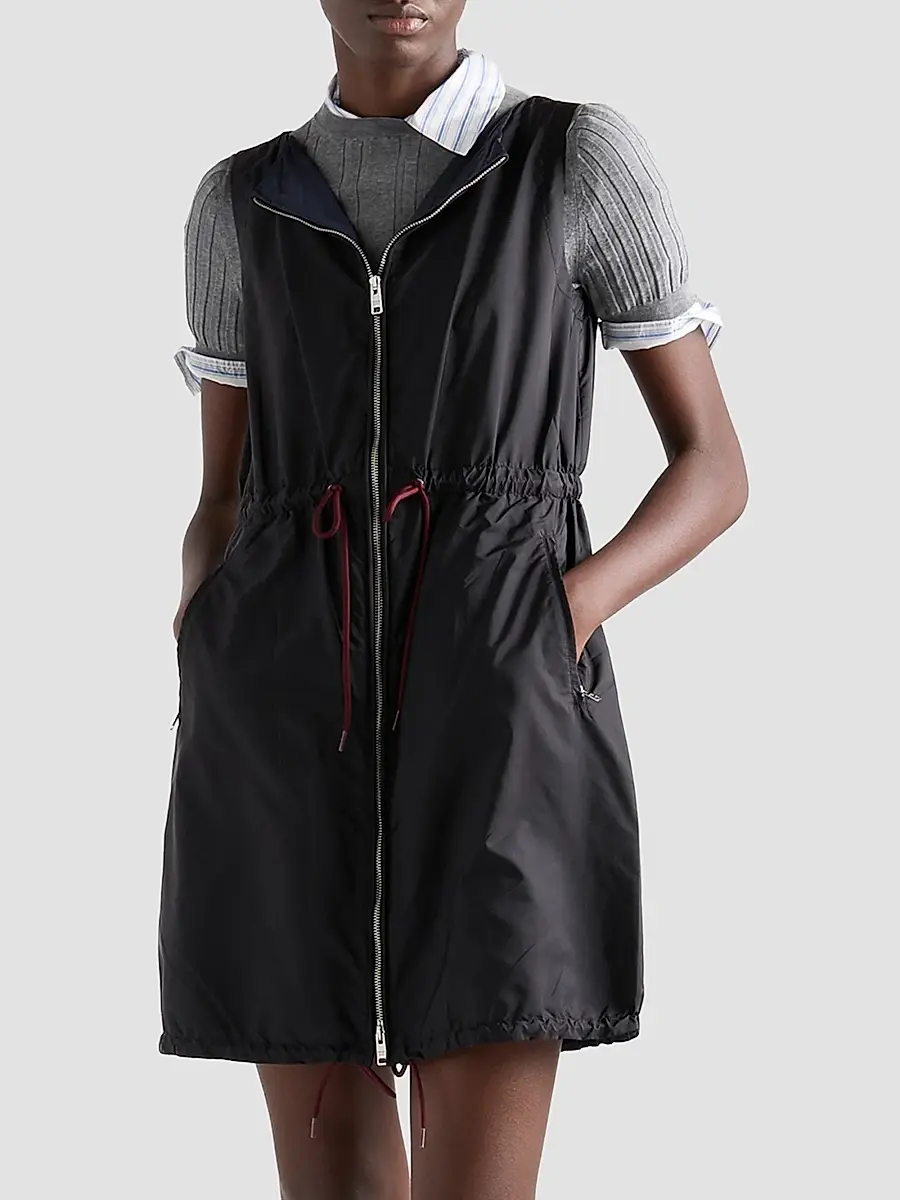 Prada Women's Lightweight Nylon Mini-Dress | Thumbnail 3