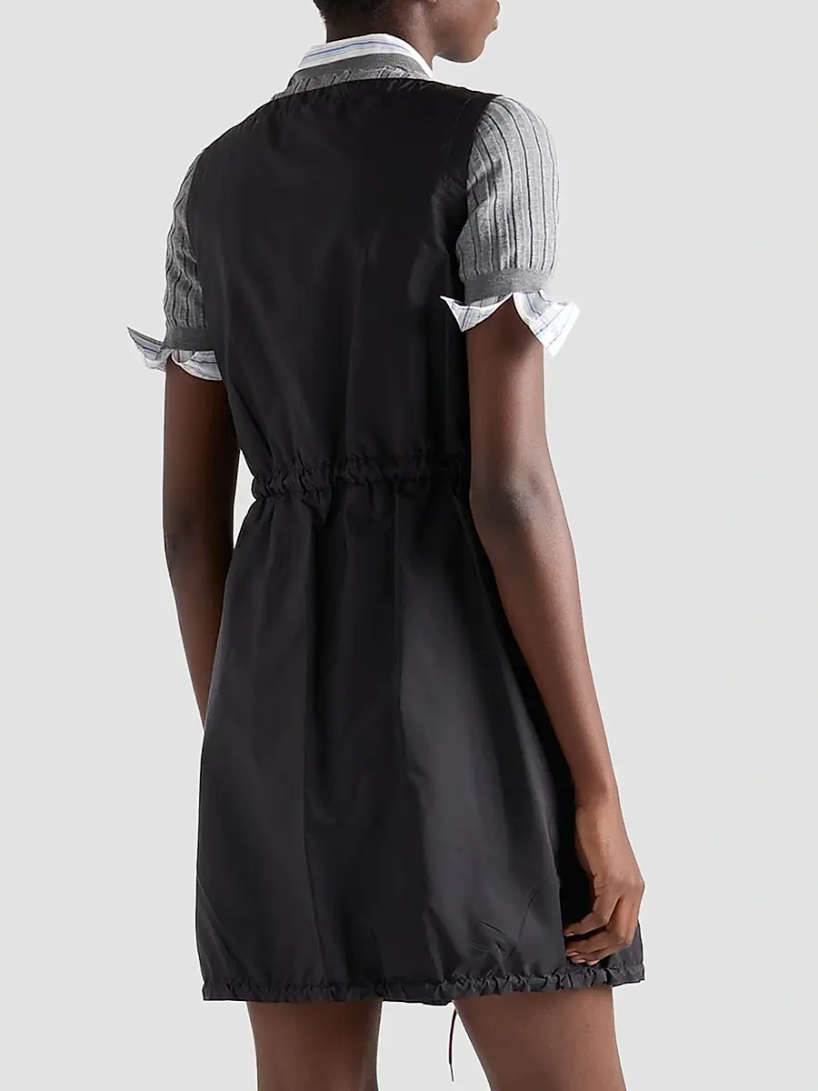 Prada Women's Lightweight Nylon Mini-Dress | Thumbnail 4