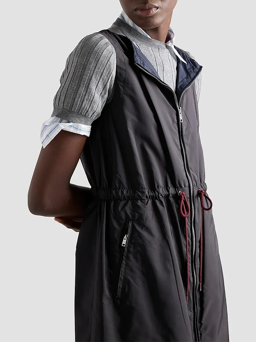 Prada Women's Lightweight Nylon Mini-Dress | Thumbnail 5