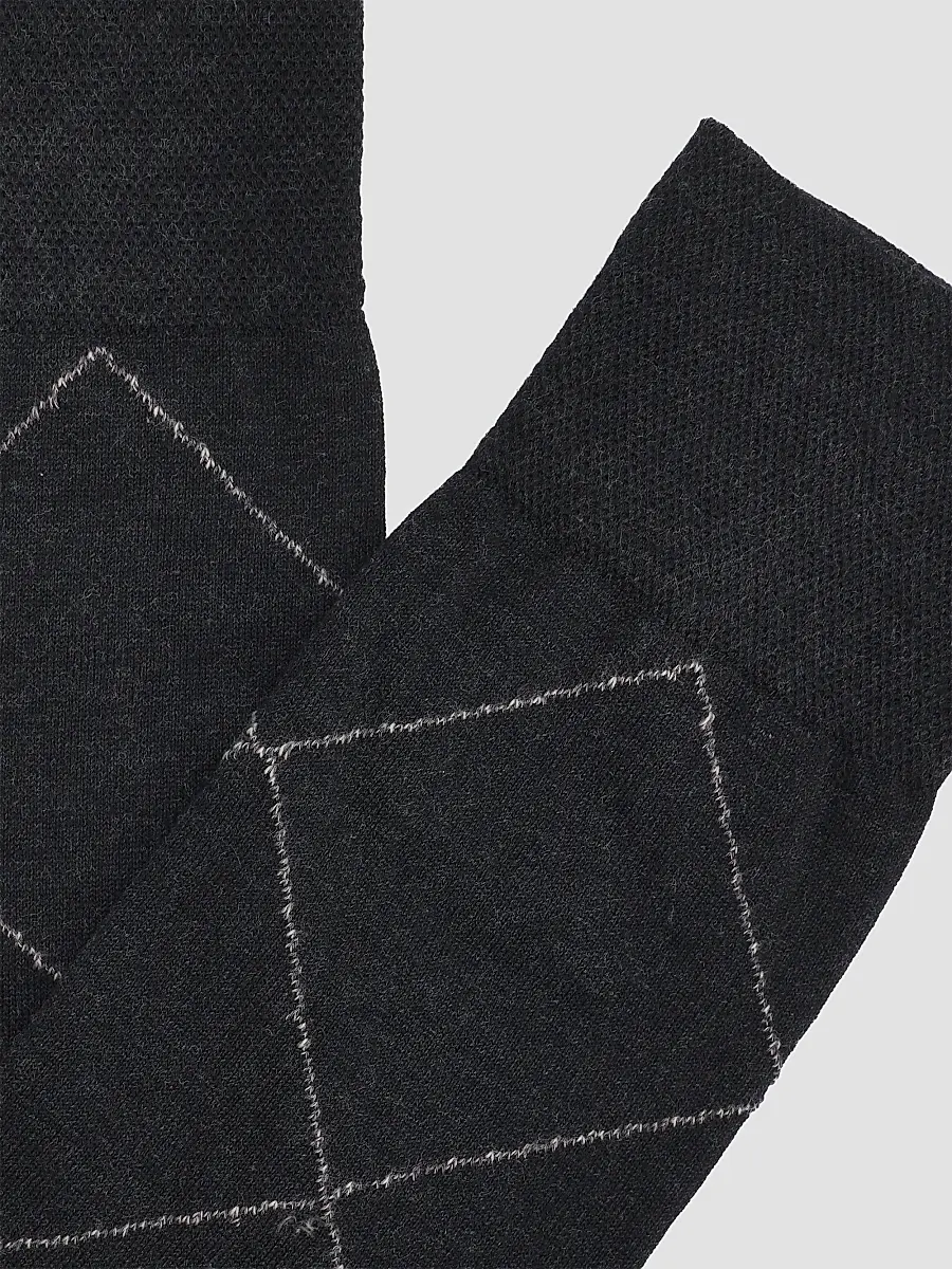 Marcoliani Men's Ombré Argyle Cotton-Nylon Socks | Thumbnail 2