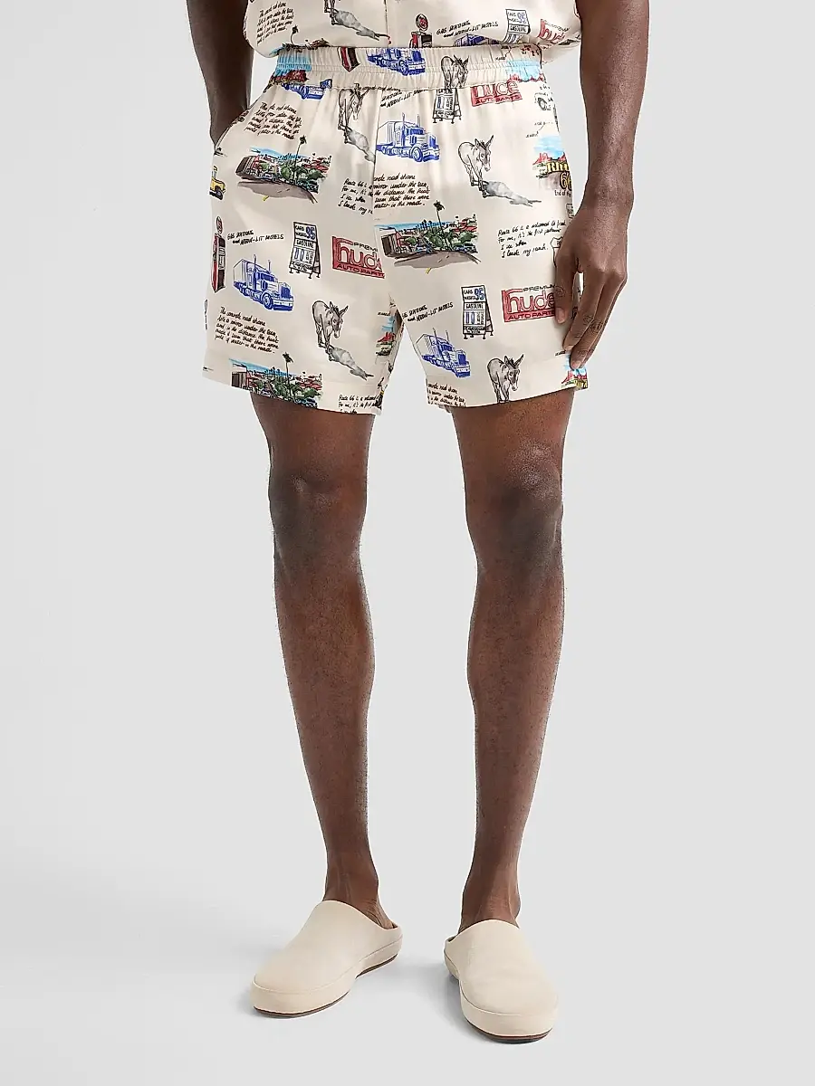 Rhude Men's Highway Graphic Shorts | Thumbnail 4 Rhude Men's Highway Graphic Shorts | Thumbnail 4