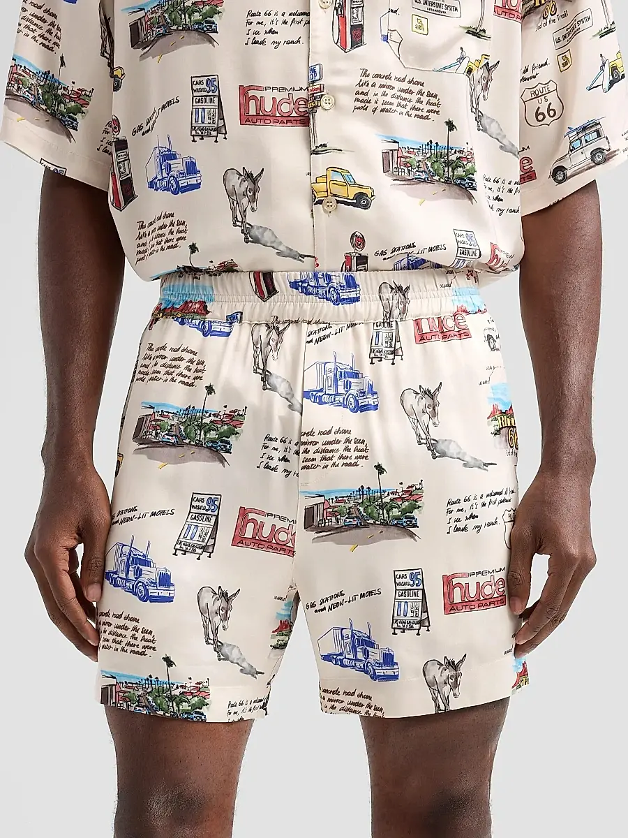 Rhude Men's Highway Graphic Shorts | Thumbnail 5 Rhude Men's Highway Graphic Shorts | Thumbnail 5