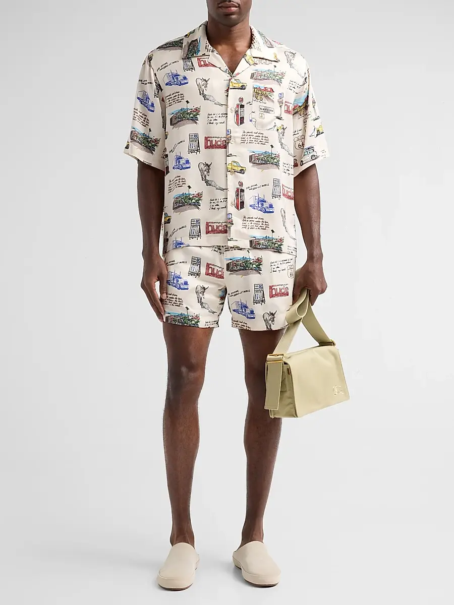 Rhude Men's Highway Camp Shirt | Thumbnail 2 Rhude Men's Highway Camp Shirt | Thumbnail 2