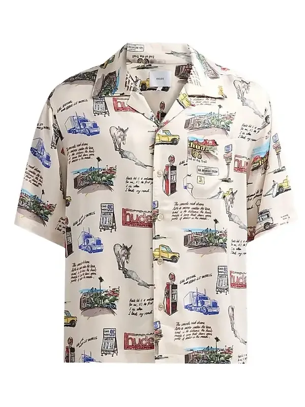 Rhude Men's Highway Camp Shirt