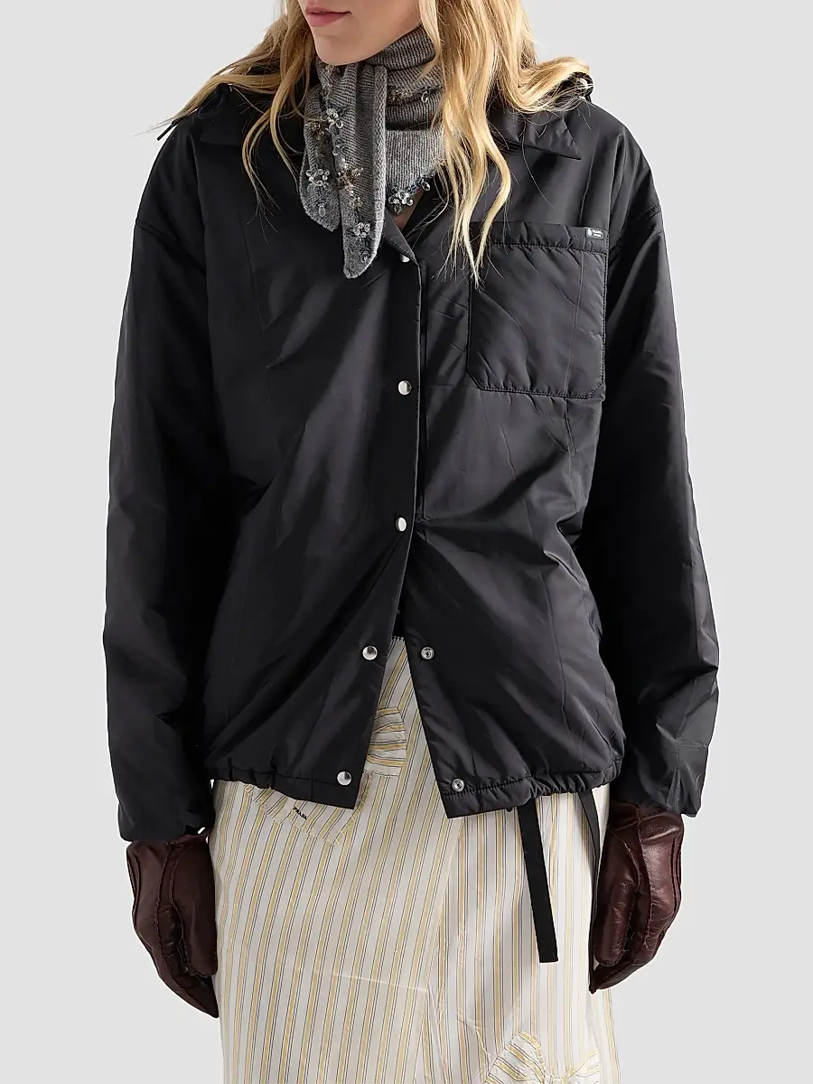 Prada Women's Lightweight Nylon Blouson Jacket | Thumbnail 3