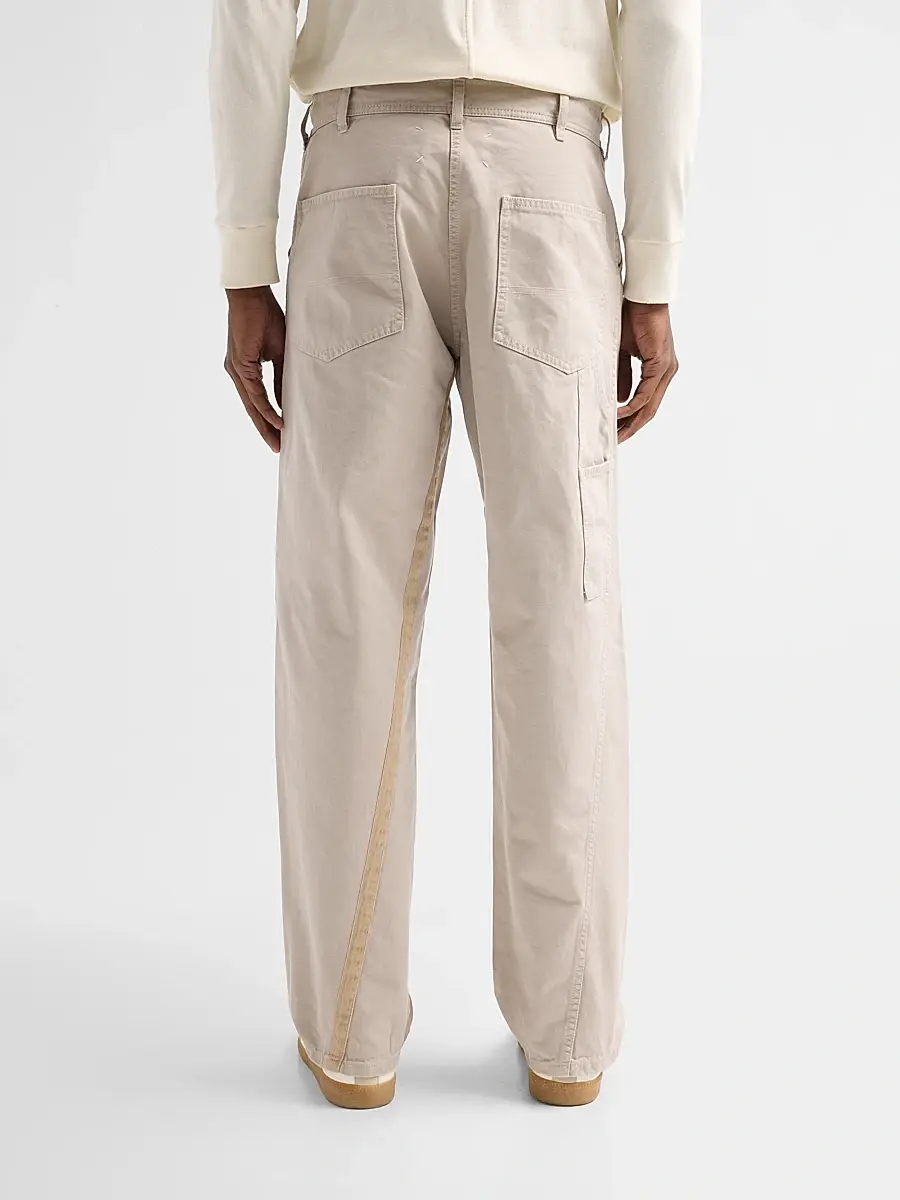 Maison Margiela Men's Twisted Stone-Wash Cotton Trousers | Thumbnail 3 Maison Margiela Men's Twisted Stone-Wash Cotton Trousers | Thumbnail 3