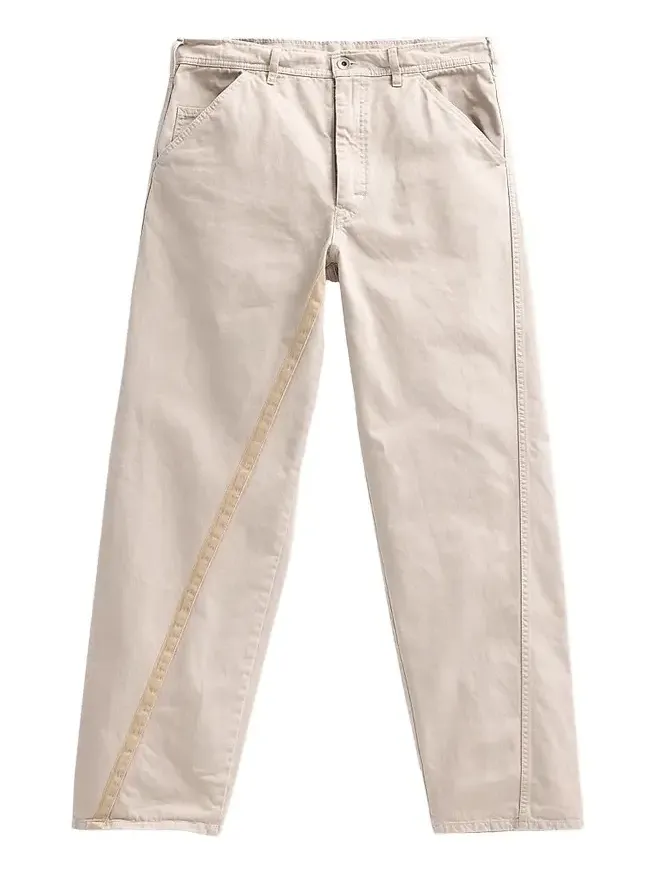 Maison Margiela Men's Twisted Stone-Wash Cotton Trousers