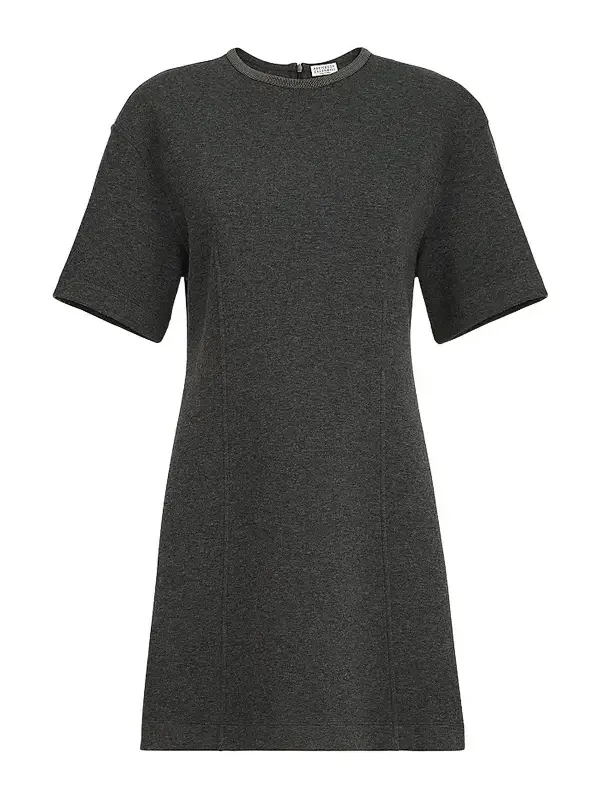 Women's Techno Cotton and Cashmere Interlock T-Shirt Dress Women's Techno Cotton and Cashmere Interlock T-Shirt Dress