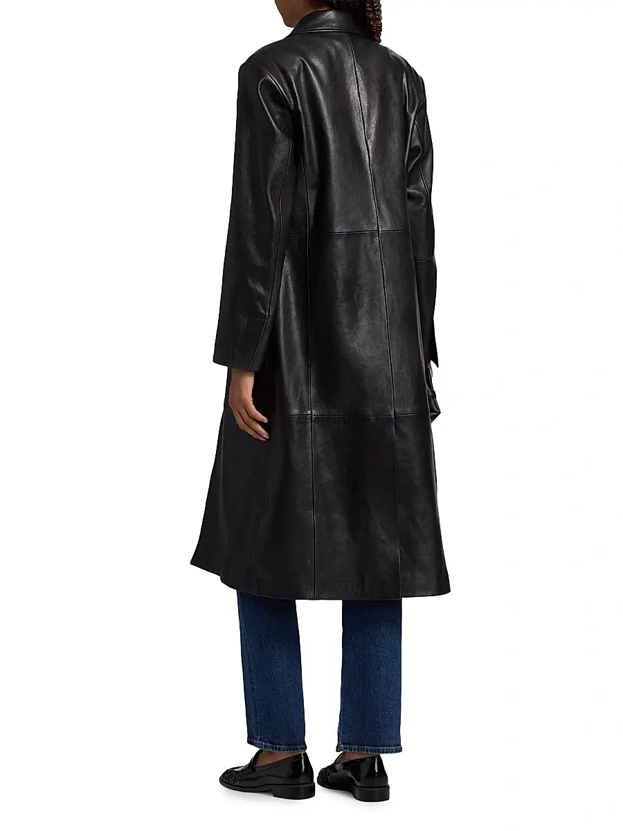 ARMA Women's Aisa Leather Longline Jacket | Thumbnail 5 ARMA Women's Aisa Leather Longline Jacket | Thumbnail 5
