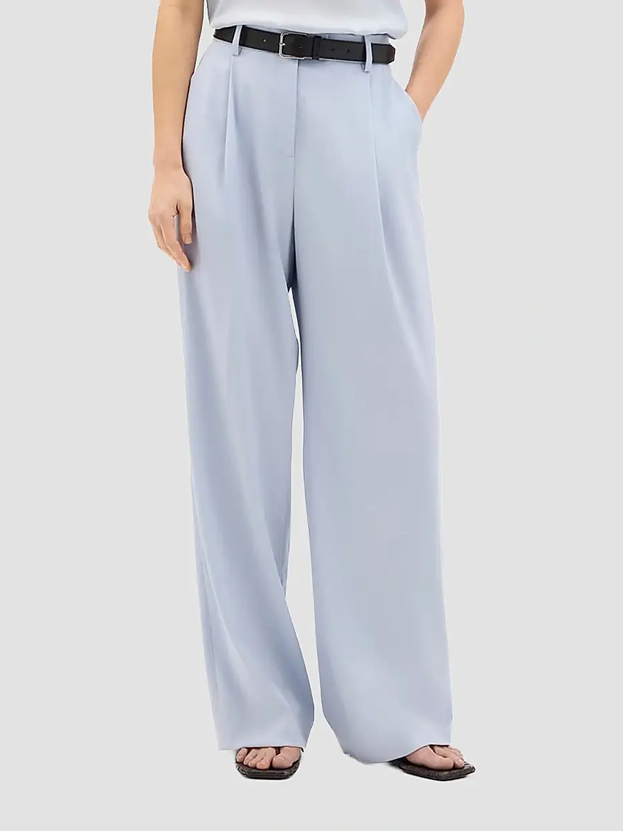Another Tomorrow Women's Relaxed Wide Leg Pants | Thumbnail 3 Another Tomorrow Women's Relaxed Wide Leg Pants | Thumbnail 3