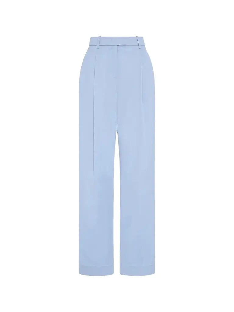 Another Tomorrow Women's Relaxed Wide Leg Pants - Sky - Size 12 | Image 1 Another Tomorrow Women's Relaxed Wide Leg Pants - Sky - Size 12 | Image 1