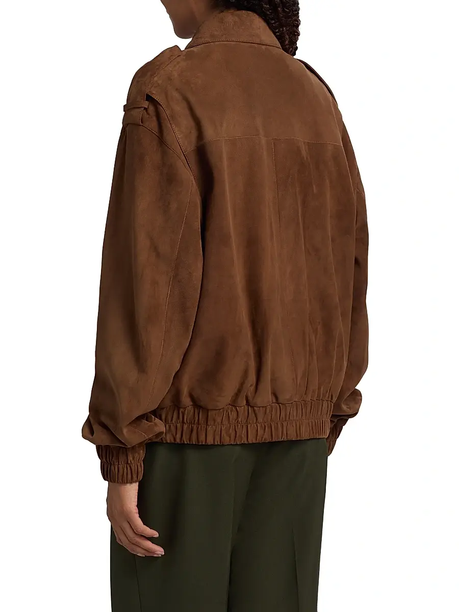 ARMA Women's Halti Suede Bomber Jacket | Thumbnail 5 ARMA Women's Halti Suede Bomber Jacket | Thumbnail 5