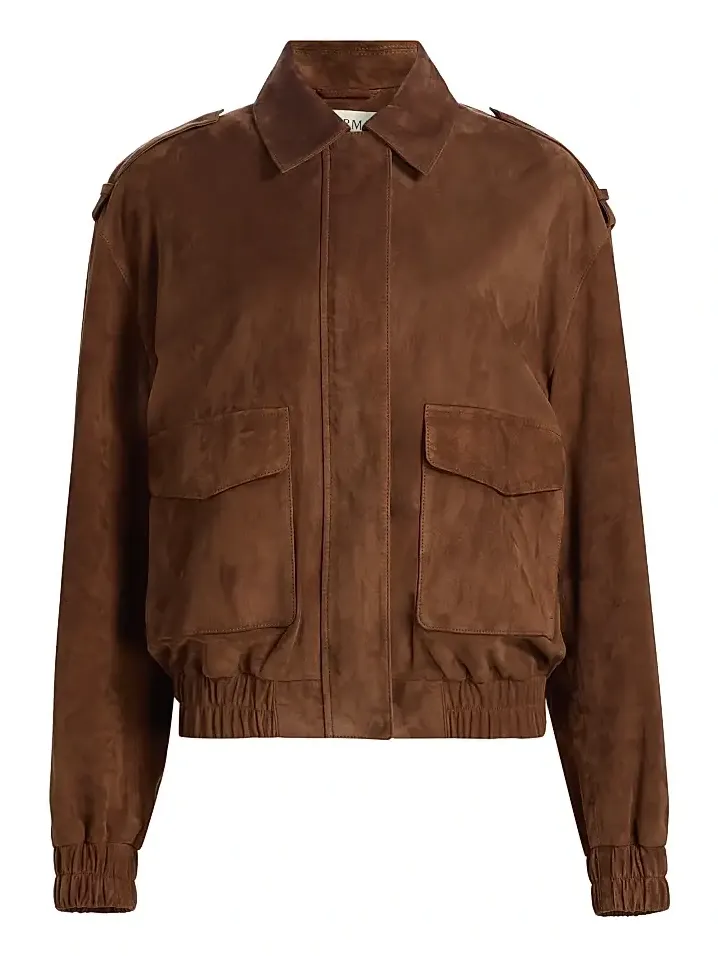 ARMA Women's Halti Suede Bomber Jacket