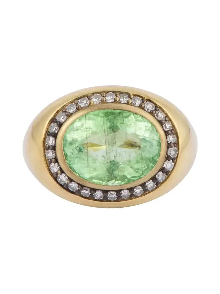 Diamond Pariaba Halo Ring