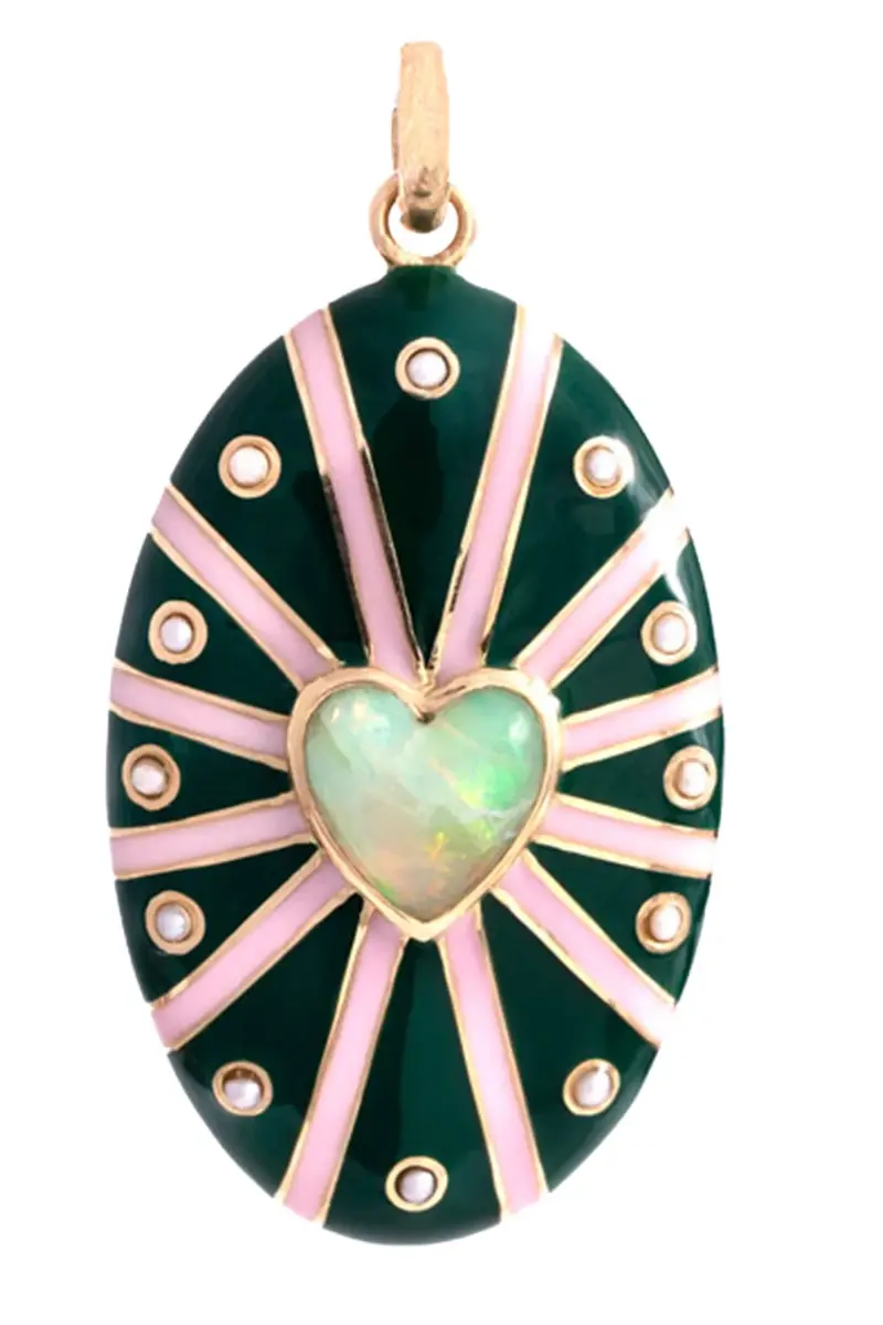 Storrow Opal Pearl Enamel Eleanor Charm | Image 1 Storrow Opal Pearl Enamel Eleanor Charm | Image 1