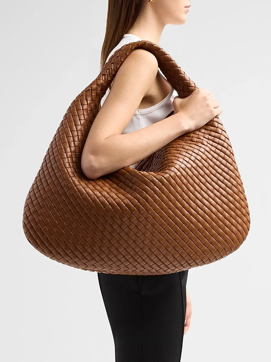 Bottega Veneta Women's Veneta Maxi Intrecciato-Leather Hobo Bag | Thumbnail 2 Bottega Veneta Women's Veneta Maxi Intrecciato-Leather Hobo Bag | Thumbnail 2