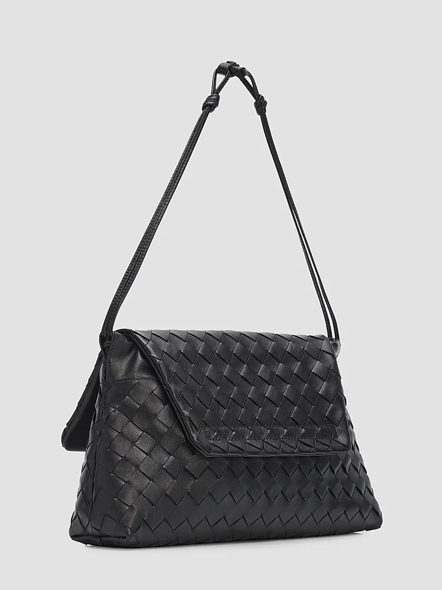 Bottega Veneta Women's Giorno Intrecciato-Leather Pouch | Thumbnail 3 Bottega Veneta Women's Giorno Intrecciato-Leather Pouch | Thumbnail 3