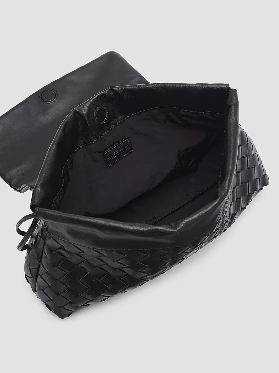 Bottega Veneta Women's Giorno Intrecciato-Leather Pouch | Thumbnail 4 Bottega Veneta Women's Giorno Intrecciato-Leather Pouch | Thumbnail 4
