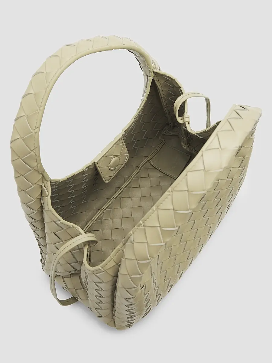 Bottega Veneta Women's Campana Small Intrecciato-Leather Shoulder Bag | Thumbnail 4 Bottega Veneta Women's Campana Small Intrecciato-Leather Shoulder Bag | Thumbnail 4