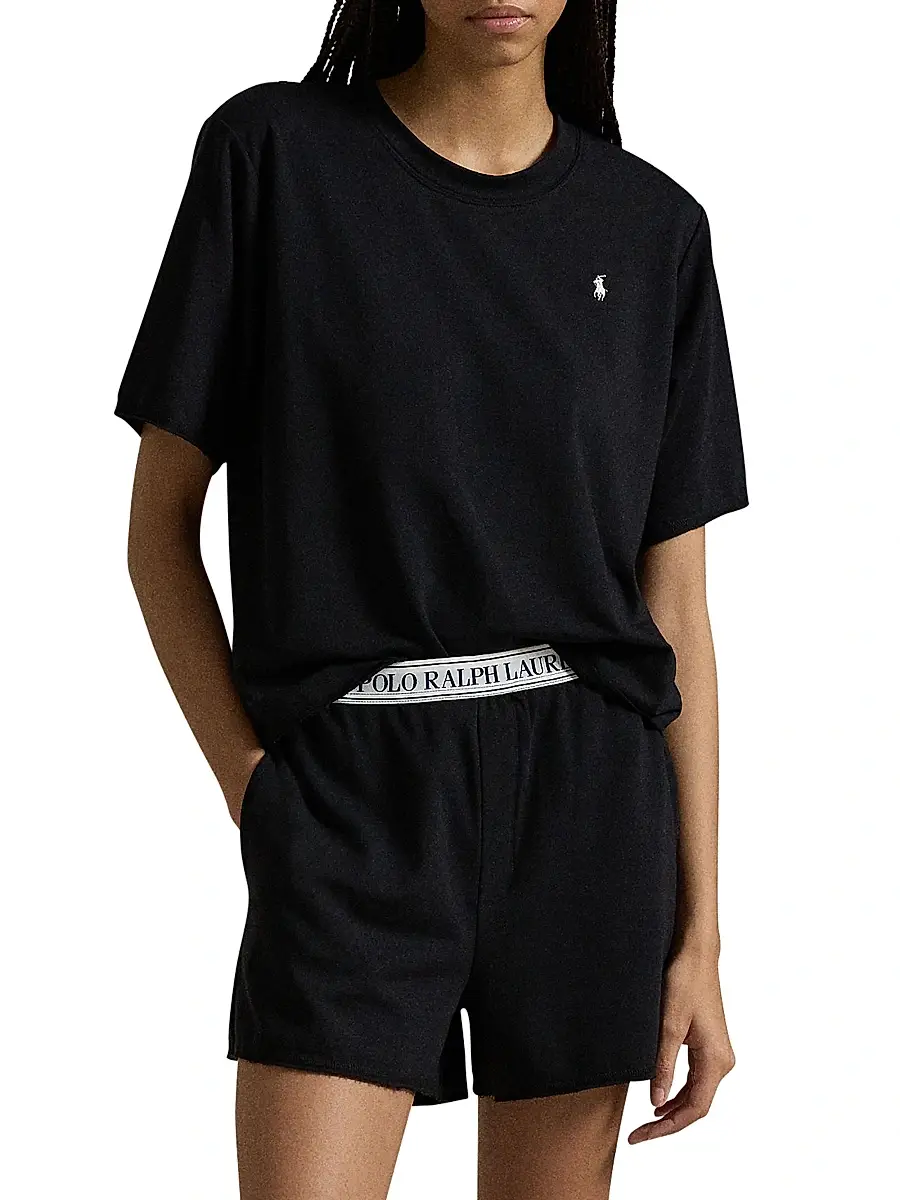 Polo Ralph Lauren Women's Club Terry 2-Piece Short-Sleeve Pajama Set | Thumbnail 3 Polo Ralph Lauren Women's Club Terry 2-Piece Short-Sleeve Pajama Set | Thumbnail 3
