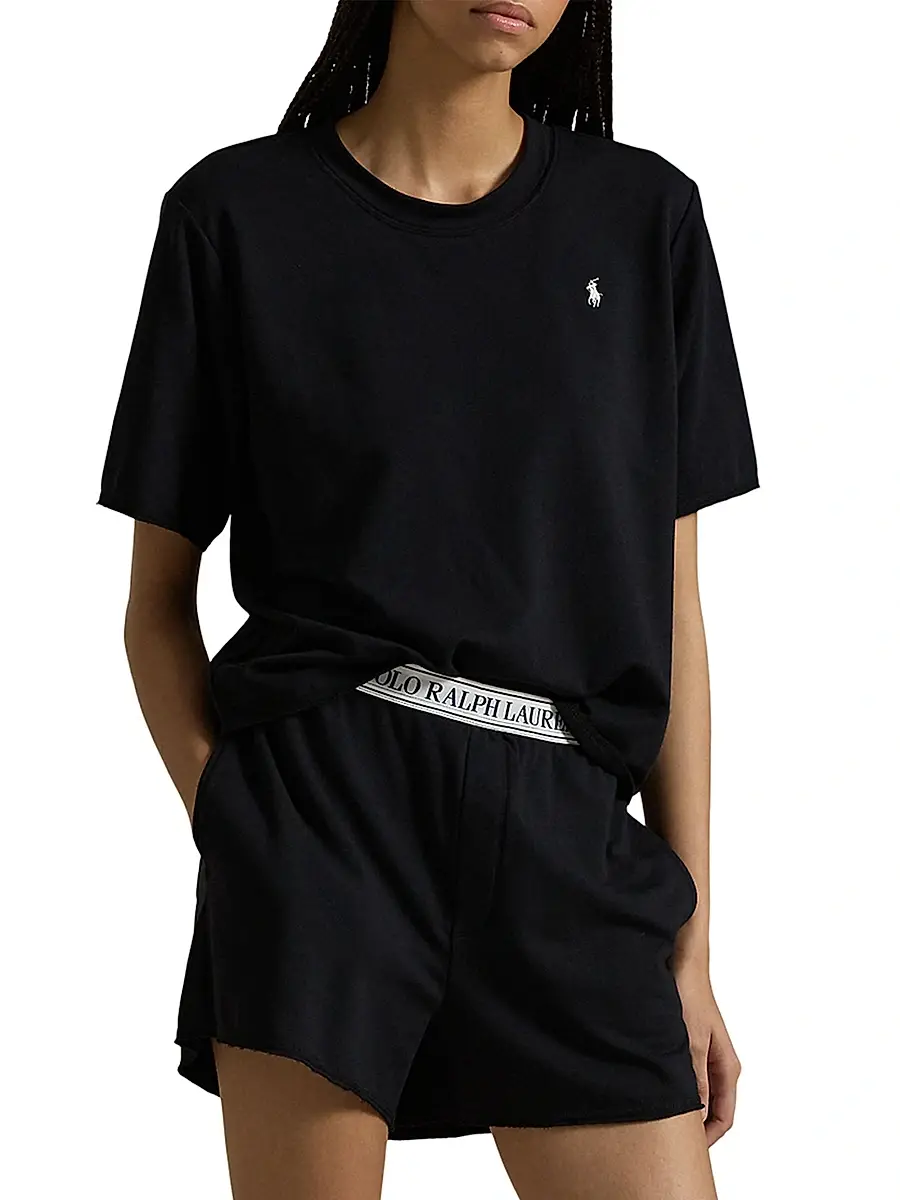 Polo Ralph Lauren Women's Club Terry 2-Piece Short-Sleeve Pajama Set | Thumbnail 5 Polo Ralph Lauren Women's Club Terry 2-Piece Short-Sleeve Pajama Set | Thumbnail 5