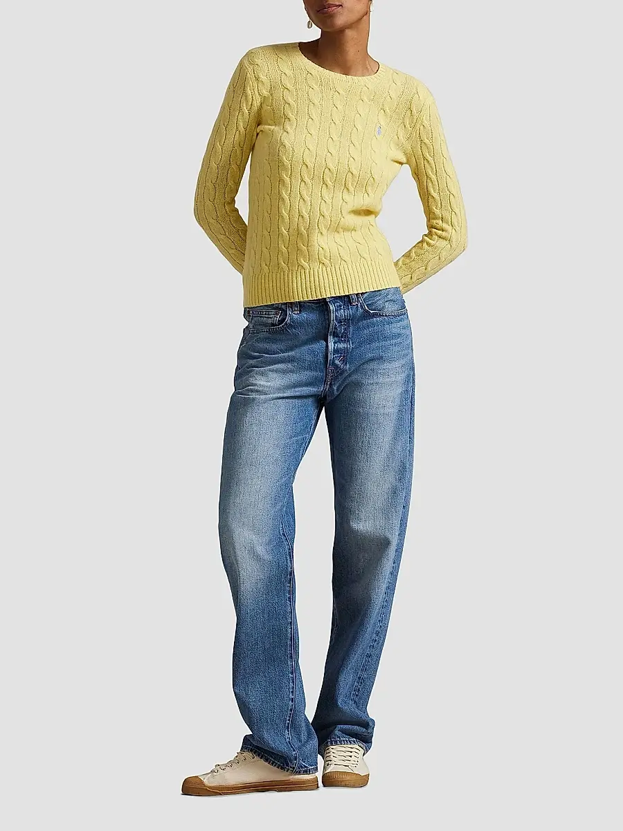 Polo Ralph Lauren Women's Julianna Cable-Knit Wool-Cashmere Sweater | Thumbnail 2 Polo Ralph Lauren Women's Julianna Cable-Knit Wool-Cashmere Sweater | Thumbnail 2
