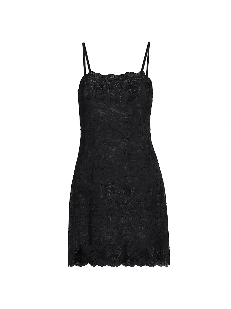 Natori Women's Peony Lace Nightgown - Black - Size Medium | Image 1 Natori Women's Peony Lace Nightgown - Black - Size Medium | Image 1