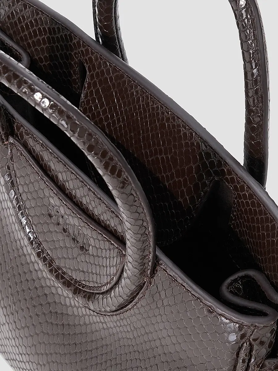 Staud Women's Maude Mini Snakeskin Embossed Carryall Bag | Thumbnail 4 Staud Women's Maude Mini Snakeskin Embossed Carryall Bag | Thumbnail 4