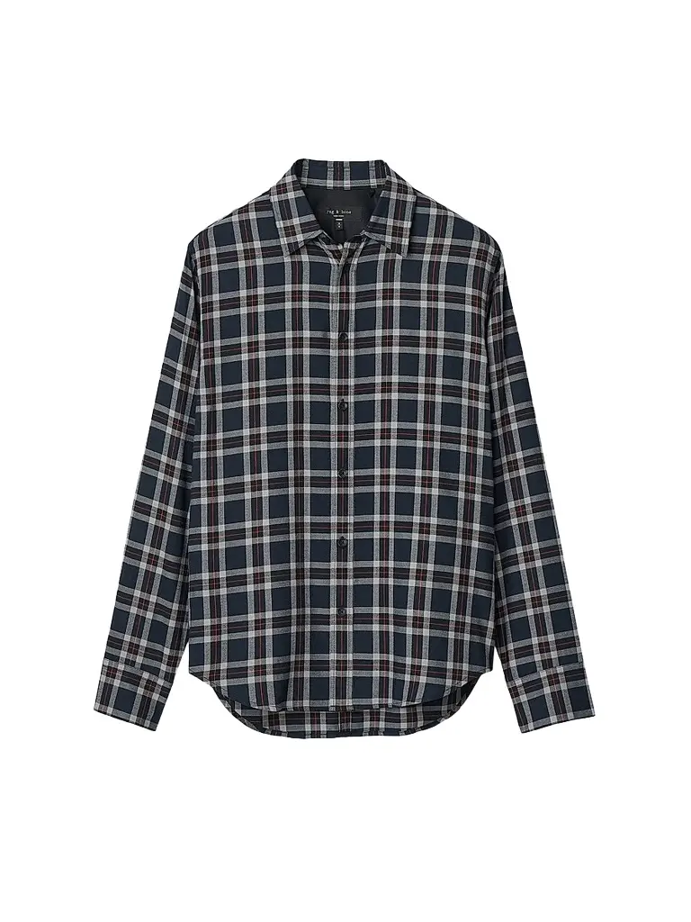 rag & bone Men's Tomlin Plaid Cotton Flannel Shirt