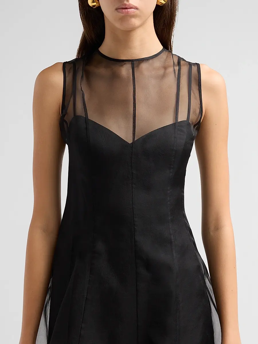 Milly Women's Ophelia Organza Mini Dress | Thumbnail 5 Milly Women's Ophelia Organza Mini Dress | Thumbnail 5