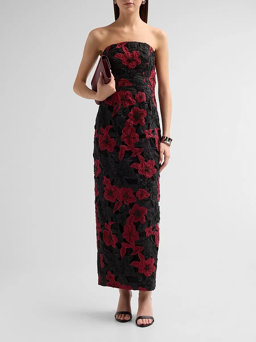 Milly Women's Orion Grand Floral Lace Maxi Dress | Thumbnail 2 Milly Women's Orion Grand Floral Lace Maxi Dress | Thumbnail 2