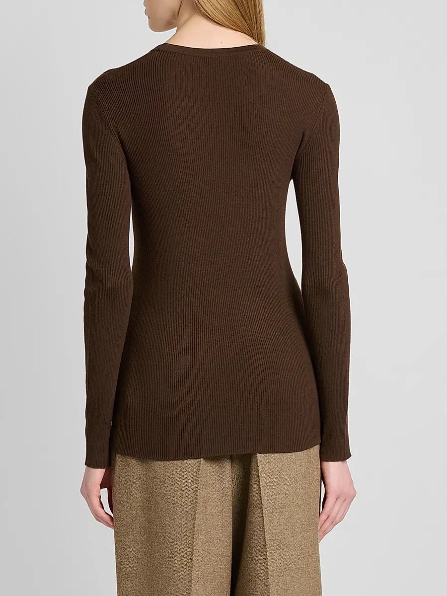 Kiton Women's Fitted Wool Sweater | Thumbnail 3