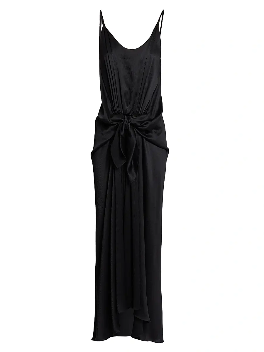 JW Anderson Women's Knotted Silk Maxi Dress