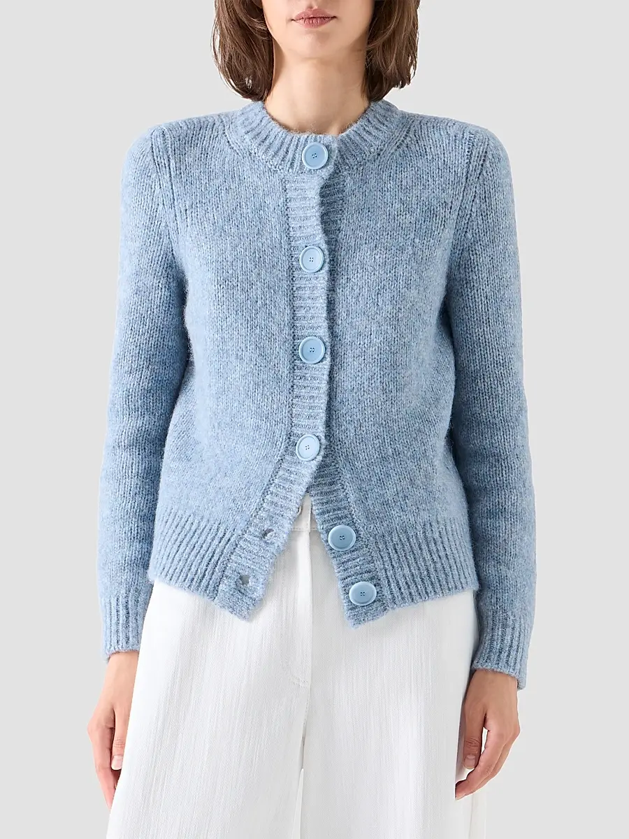 Akris punto Women's Fluffy Alpaca-Blend Cardigan | Thumbnail 4 Akris punto Women's Fluffy Alpaca-Blend Cardigan | Thumbnail 4